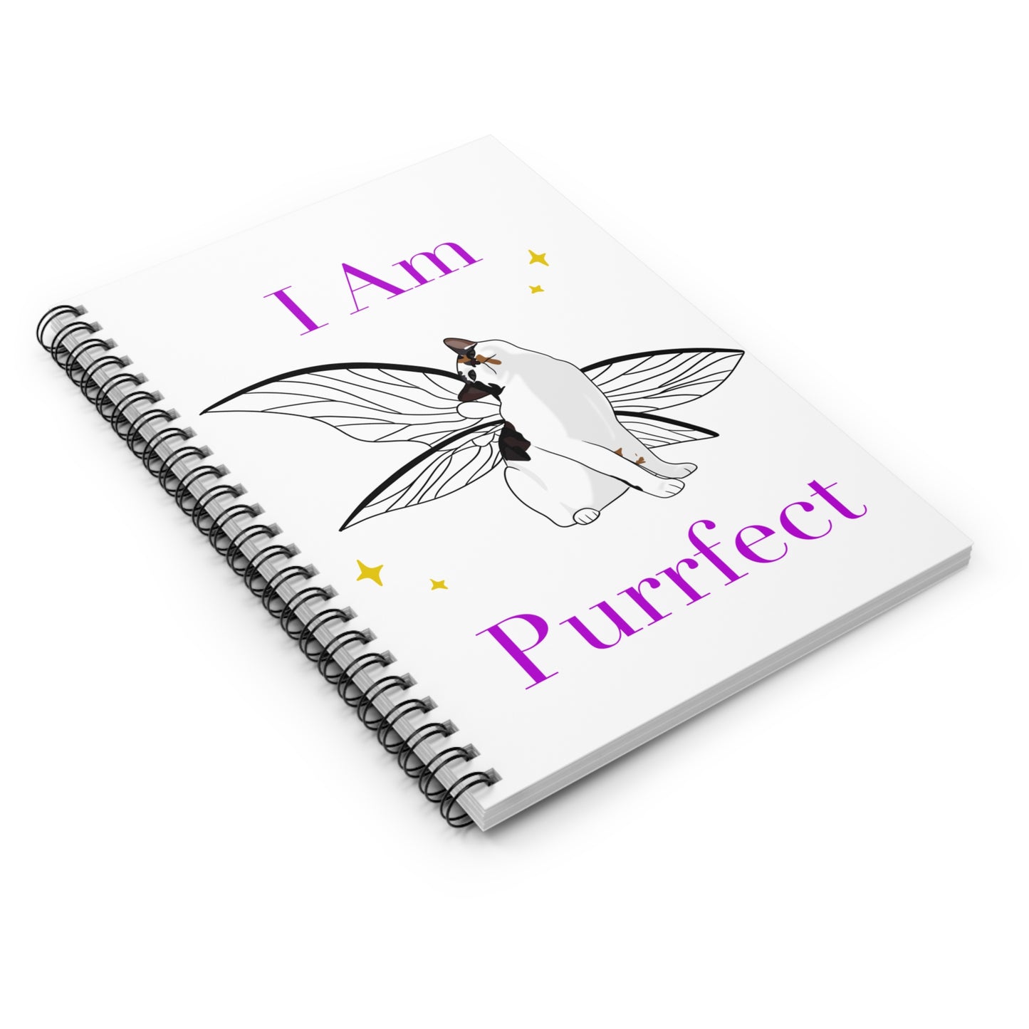 Bella's Purrfect Spiral Notebook - Ruled Line