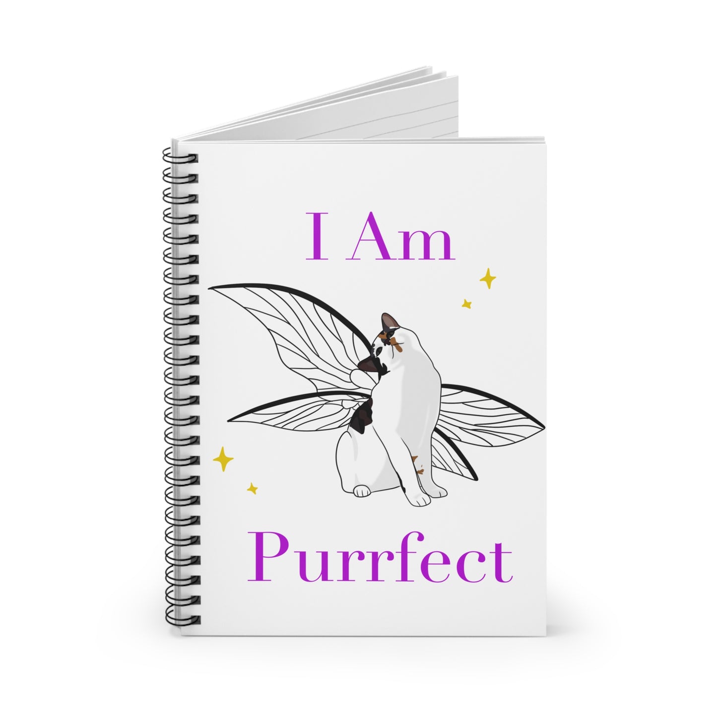 Bella's Purrfect Spiral Notebook - Ruled Line