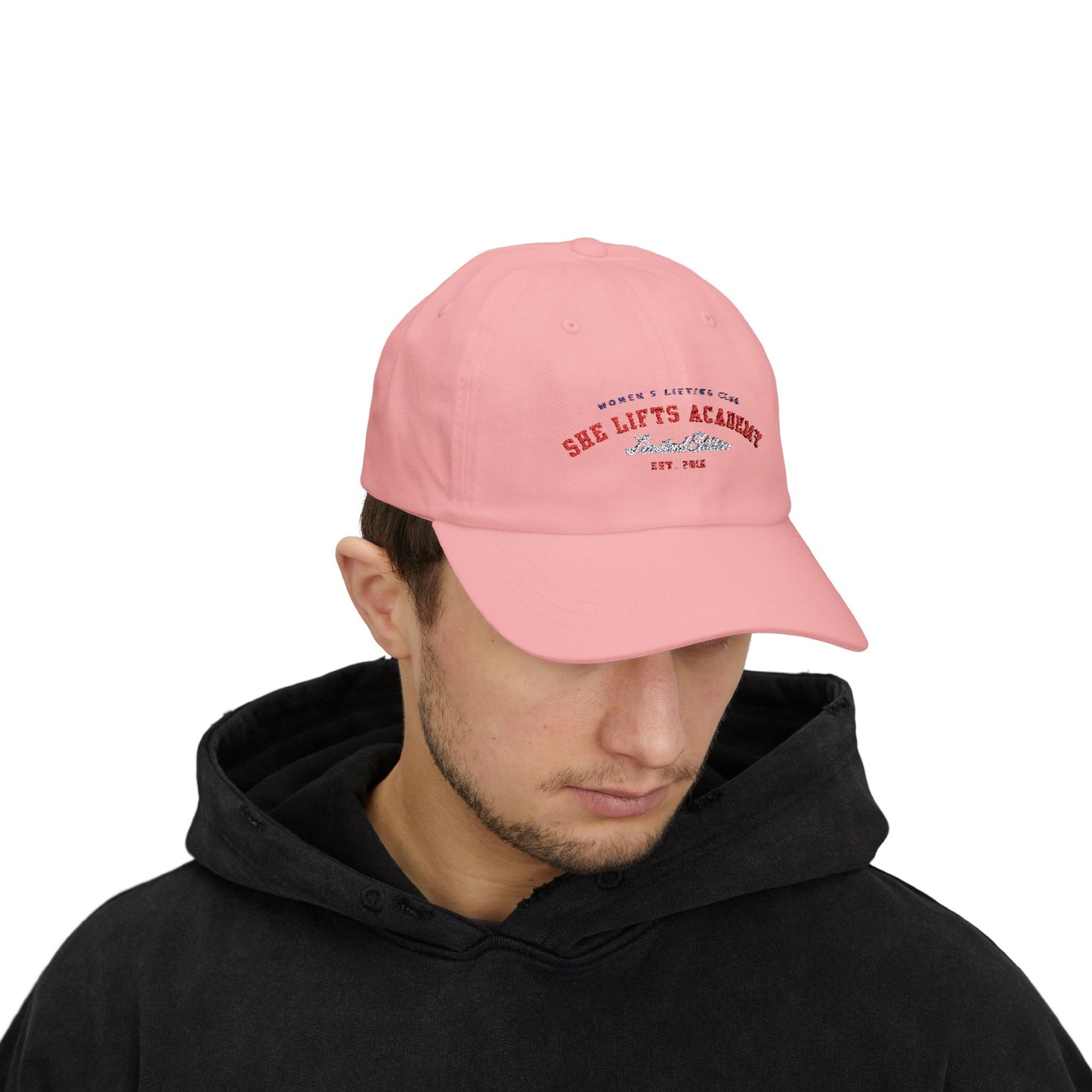 She Lifts Academy College Embroidered Cap